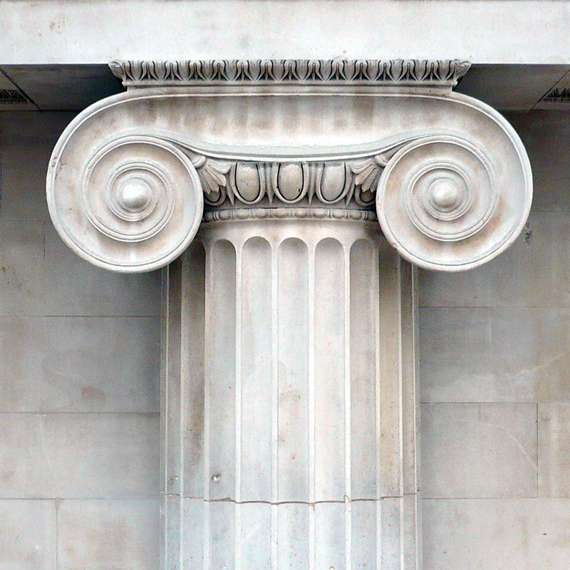 Eine Säulenkapitell